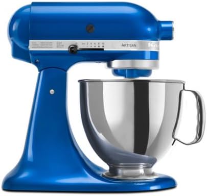 KitchenAid RRK150EB 5 Qt. Artisan Series Stand Mixer - Electric Blue (Renewed)