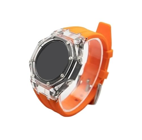 �S�������P�[�X�L�b�g�ɓK������Casio GA2100 GA2110 GAB2100�p(Orange-Tr,For GA2100 2110)