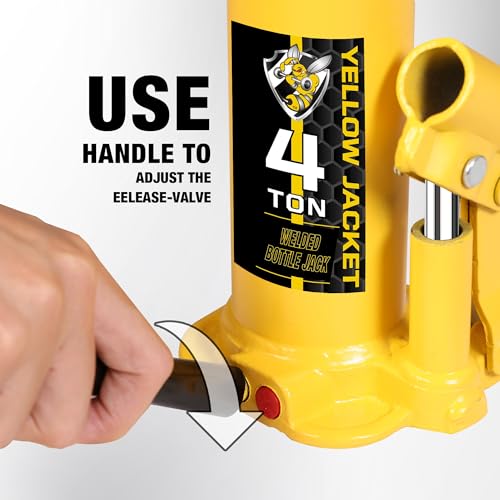 Yellow Jacket 4 Ton Muti-Directional Welded Bottle Jack(8,000Lb) With Carrying Case For Car, Pickup, Truck thumb #4
