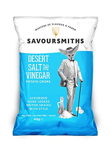 Savoursmiths Desert Salt And Vinegar Luxury English Potato Crisps 40G X 24