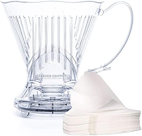Clever Coador de café e filtros, grande, 510 g, design clássico o...