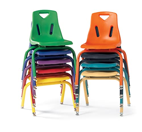 Image of Berries Jonti-Craft 8126JC1007 Stacking Chair with Powder-Coated Legs, 16 inch Height, Yellow