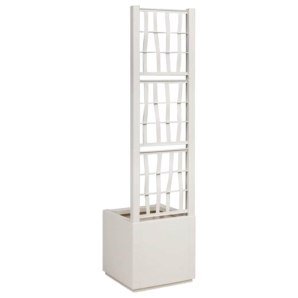 Generico Scatola per Fiori Bianco 36 x 36 x 140 cm Plastica