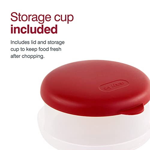 Zyliss Zick Zick Classic Food Chopper - Manual Food Chopper - Onion, Tomato And Vegetable Cutter - Stainless Steel Kitchen Accessories - Dishwasher Safe Food Dicer - White, 9" #TOP5