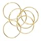 Craftelier - Set mit 6 Metallringen, Typ Ring, ideal für Scrapbooking und Basteln | Ringe für Alben, Notizbücher, Planer oder Terminplaner | Größe Ø 60 mm · Gold