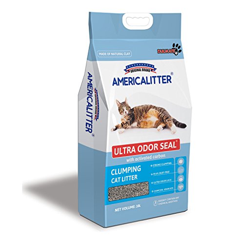 AMERICALITTER Cat Litter Clumping Odor Control Baby Powder 10L/7kg