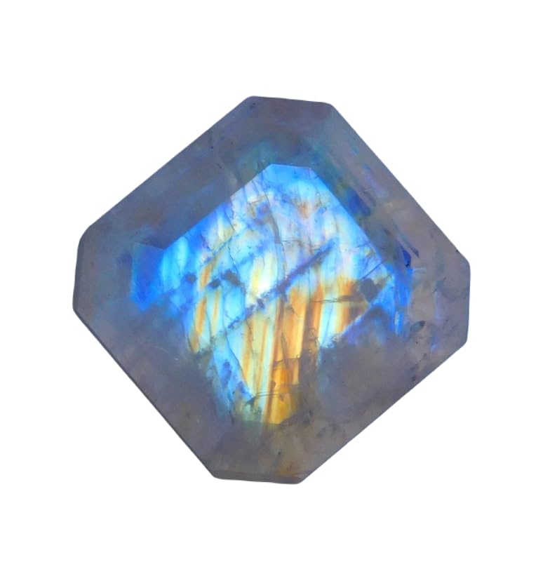 Pierre de lune naturelle gemme de vrac 10x10mm pour fabrication collier et bague