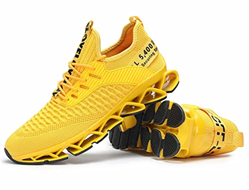 Image of Chopben Men's Running Shoes Blade Non Slip Fashion Sneakers Breathable Mesh Soft Sole Casual Athletic Walking Shoes