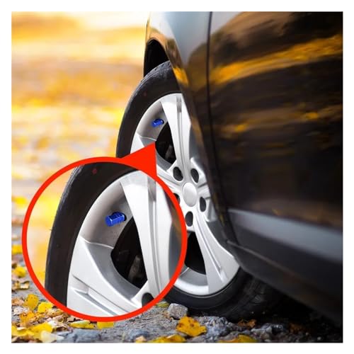 Tapones universales para válvula de rueda de neumático de coche, moto o bicicleta, color azul miniatura 6