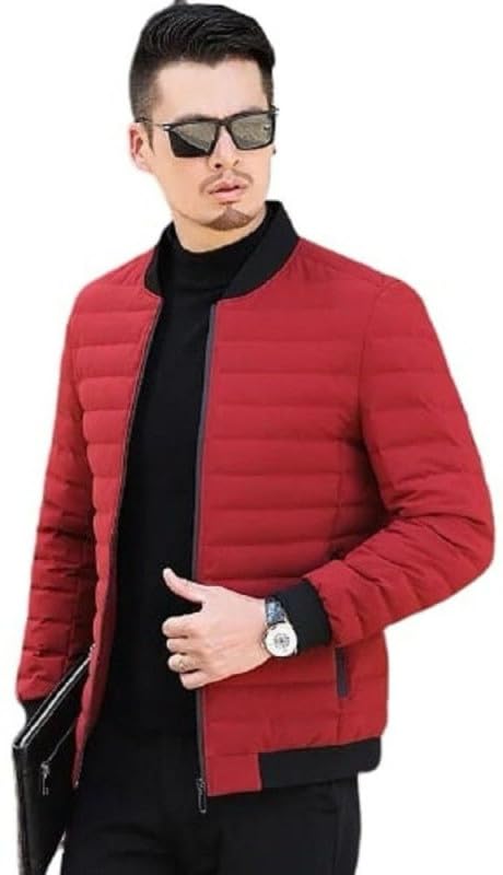 YOONIKK Men’s Polyester Winter Hoodie-Bomber Jacket