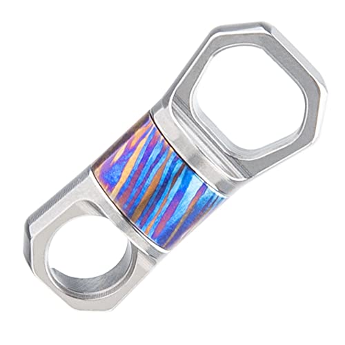 WANERSEN Titanium 360° rotation Swivel Key Ring Heavy Duty Keychain Linker Key Rotatable Ring Connector EDC Swivel Keyrings for Men and Women EDC Gear?Style 2