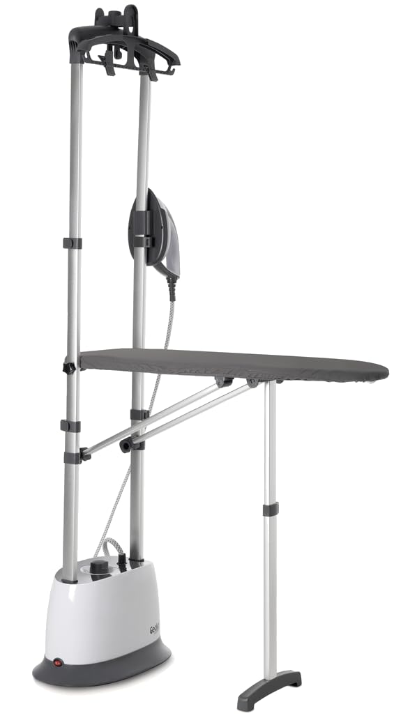 2-in-1 Dampfglätter mit Bügeltisch – All-in-One Gerät 2200W, 4 bar, 50 g/min – Vertikales & Horizontales Glätten für Kleidung und Heimtextilien