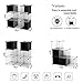 C&AHOME - 9 Cube Storage Organizer DIY Bookcase Shelf Toy Rack, White Cross