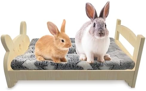 Amazon.com : Larged Wooden Rabbit Bed, with Reinforced Bottom Support ...