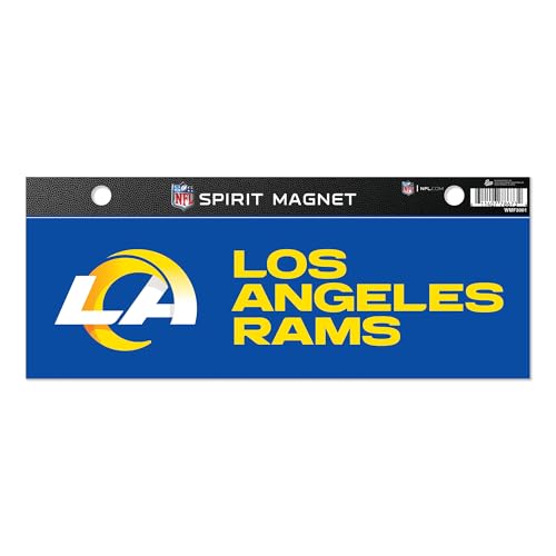Rico Industries NFL Football Los Angeles Rams 4 x 10 Team Spirit Magnet - Car, Home Décor - Refrigerator, Office, Kitchen