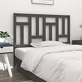 camera da letto completa matrimoniale,struttura letto matrimoniale,Testiera per Letto Grigia 125,5x4x100 cm Legno Massello di PinoAdatto per letti singoli, letti matrimoniali, tutti i tipi di letto