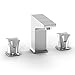 Parmir Water Systems SSV-2310A Royal Series Vanity Three Hole Faucet, Brushed Steel