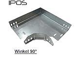 IPOS Winkel 90° 200mm für Kabeltragsystem Bogen Eckverbinder