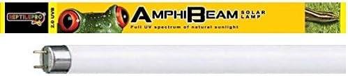 REPTILEPRO SOLAR SUN 2.0 UVB AMPHIBEAM FLOURESCENT GLO TUBE LAMP UV BULB VIVARIUM REPTILE REPTI GLO PET LIGHT (RTT09 T8 (20W) 24" 2.0 UVB)