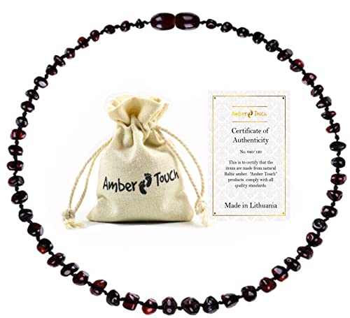 Baltic Amber Necklace (13 Inches) - Certified Authentic Baltic Amber (Black)4