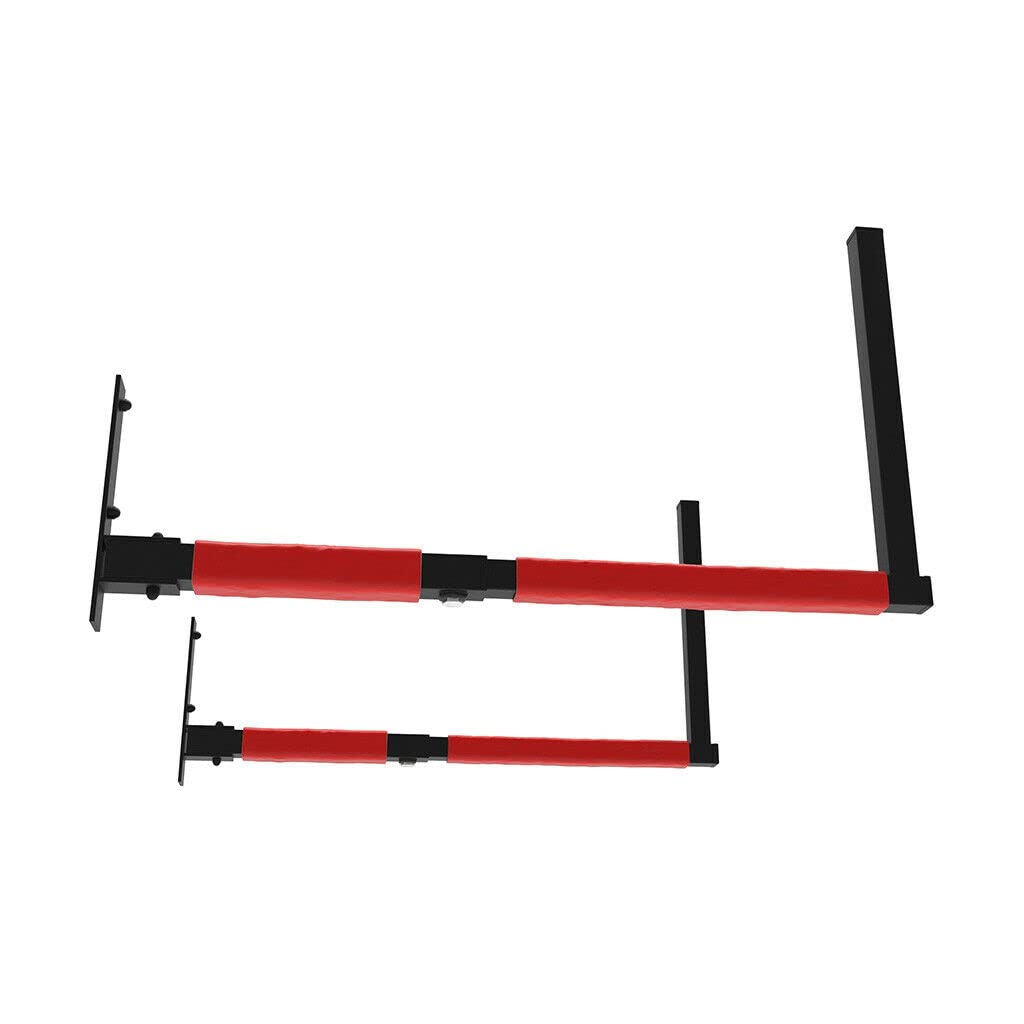 Wandhalterung für Dachbox Skibox verstellbar 33-57cm Stahl Wandhalter für Dachträger, Wandhaken mit Polsterung für Auto-Dachbox bis 40kg, auch für Sportgerät SUP Halter für die Garage