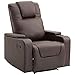 Produktbild HOMCOM Relaxsessel Fernsehsessel Couch-Sessel Liegesessel mit 2 Getränkehalter Braun L85 × B98 × H103 cm