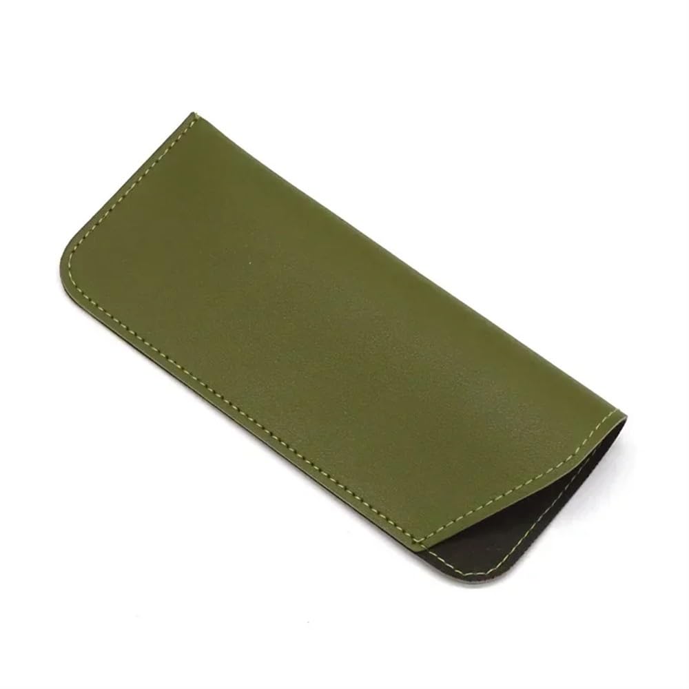 2/4/6/8 szt. damskie torby na okulary ze skóry PU ochronne etui na okulary przeciwsłoneczne etui do czytania etui ochronne na okulary akcesoria (zielony, 6 szt.), ZIELONY, rozmiar uniwersalny