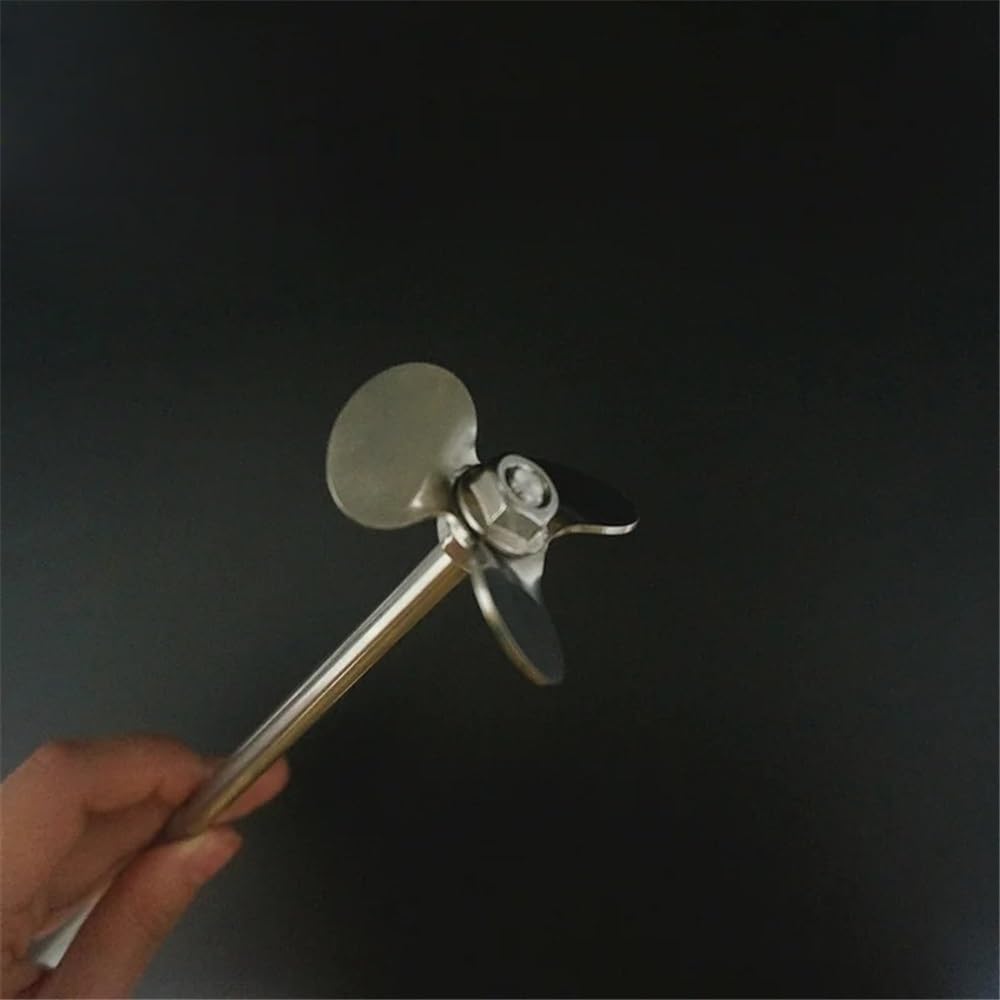 łopatka mieszająca, Mieszadło łopatkowe trójskrzydłowe ze stali nierdzewnej 304 z prętem mieszającym 4-12 cm(12cm blade with rod)