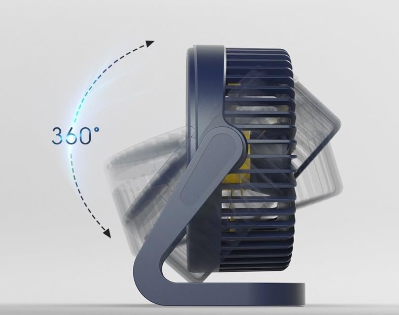 DAVBIR Air Circulation Fan 2 Speed Desk Fan Lamp Hanging Fan Outdoor Camping USB Fan 8 inch, mini silent fan Easy to carry beautiful