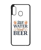 Coque pour Samsung Galaxy A3 - A300 Save Water Drink Beer Humour Bière - Coque Noire TPU Souple...