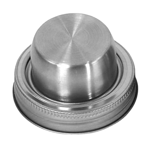 BEBEMOKO Stainless Steel Jar Shaker Lids Jar Spout for Cocktails Sift Fine Strainer for Flour Sugar Seasonings