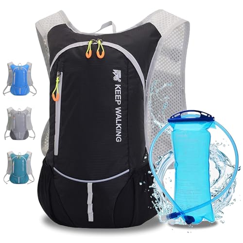 Mochila de hidratación con 2L Bolsa de Agua,Correr al Aire Libre Ciclismo Ciclismo Senderismo Escalada Esquí Caza Bolsa, Mochila de Agua con hidratación para Hombres y Mujeres
