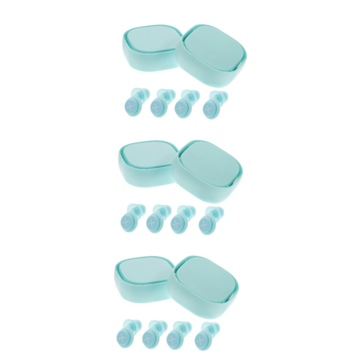 Healeved 6juegos Tapones Antirruido De Silicona Reutilizables Protección Eficaz Para Sueño Estudio y Viajes Reducción De Ruido Múltiples Escenarios Compacto y Liviano Conjunto