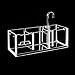 Hang On Acrylic Filter Box for Fish/Turtle Tank 3 Grids(Clear Box only)