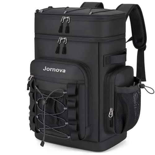 Jornova Insulated Cooler Backpack, 40L Leakproof Backpack with Double Compartments for Men & Women,