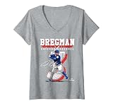 Women's Alex Bregman | Chicago C Baseball Players | MLBALB206M V-Neck T-Shirt