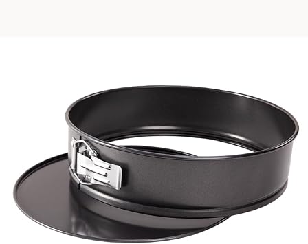 CHEFMADE Springform Pan, 10 Inch Round Cake Pan with Removable Bottom,Chiffon Bakeware for Oven and Instant Pot Black