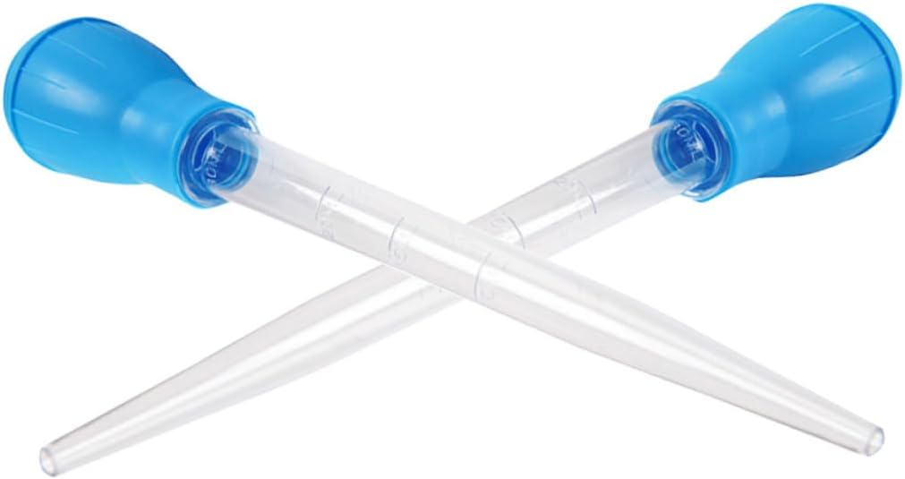 NOLITOY 3sets Coral Feeder Dropper 50ml Aquarium Water Clean and Pipette Cleaner Kit 2pcs*3
