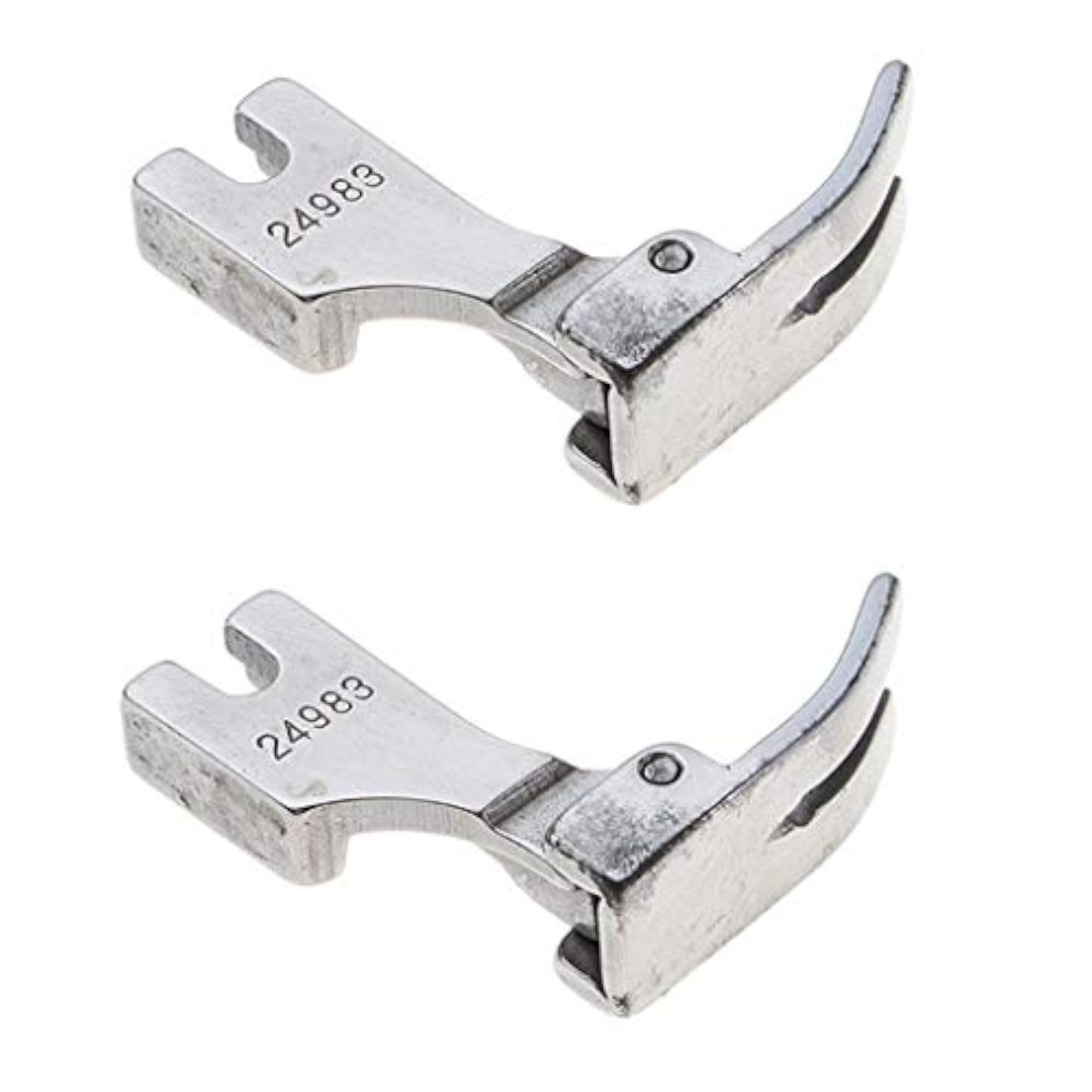 2 Pieces Industrial Sewing Machine Standard Hinged Plain Presser Foot #24983