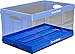 CleverMade Collapsible Storage Bins - Royal Blue 3 Pack 62L - Stackable Containers Heavy Duty Capacity Folding Crates - Space-Saving for Home