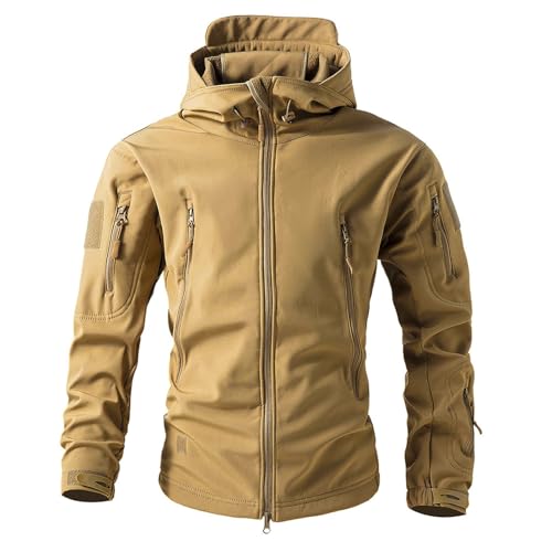 Image of MOKBAY Winter Jackets for Men Clothes Motorcycle Halloween Soft Shells Work