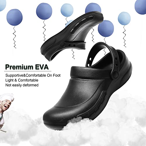 Waterproof And Oil-Proof Clogs Non Slip Kitchen Shoes For Men Nursing Shoes Garden Shoes Chef Clogs For Kitchen Food Service Indoor And Outdoor Slippers With Arch Support Men Clogs Size 12 #TOP3