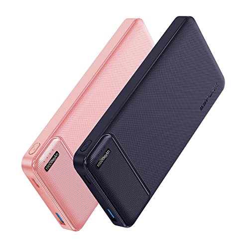 Asperx 2 Packs 22.5W Power Bank Fast Charging, 10000Mah Usb C Portable Charger Power Bank (Pink+Deep Blue) #TOP18