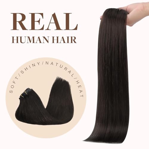 Image of GOO GOO Seamless Clip in Hair Extensions Real Human Hair Remy Extensions