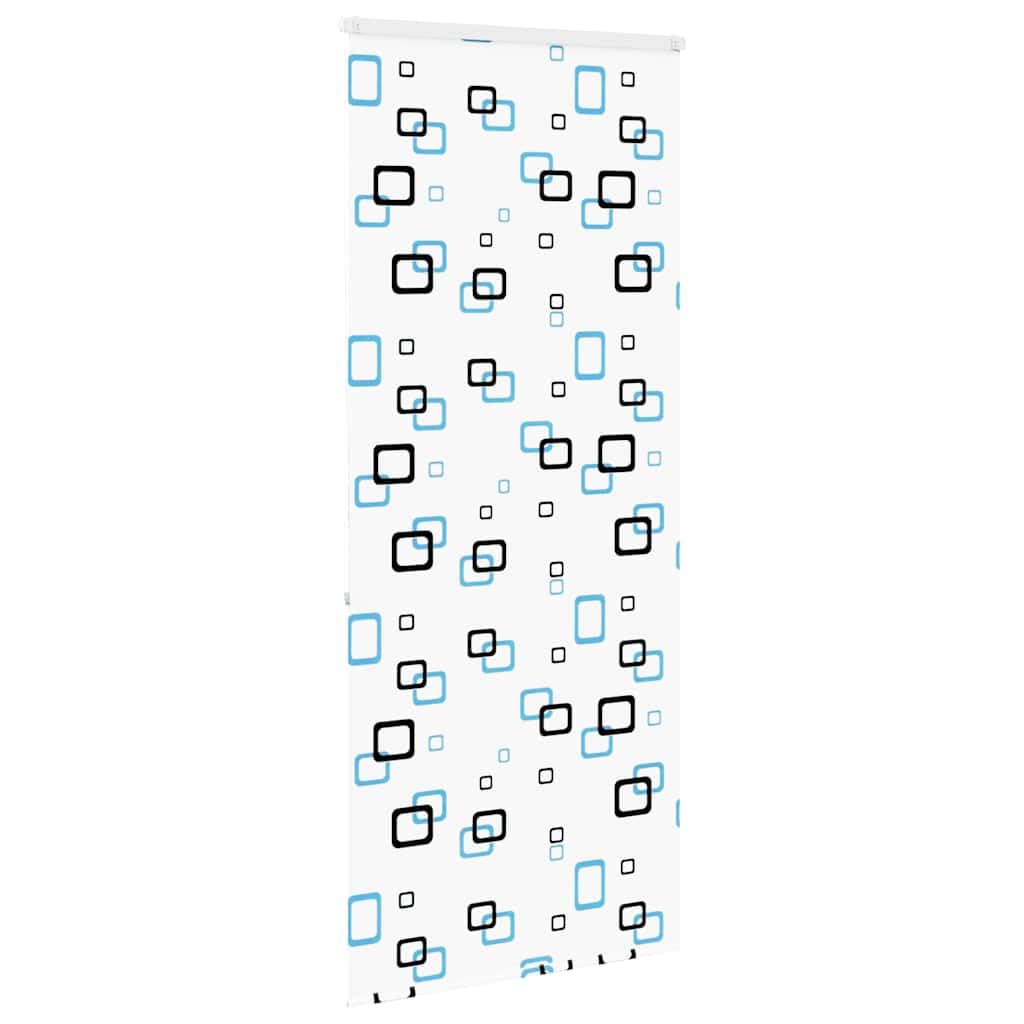 Cortina de ducha enrollable con casete PEVA resistente al agua, 110 x 240 cm, ancho de la tela 106 cm, para baño, protección visual con conector de cadena y riel de aluminio