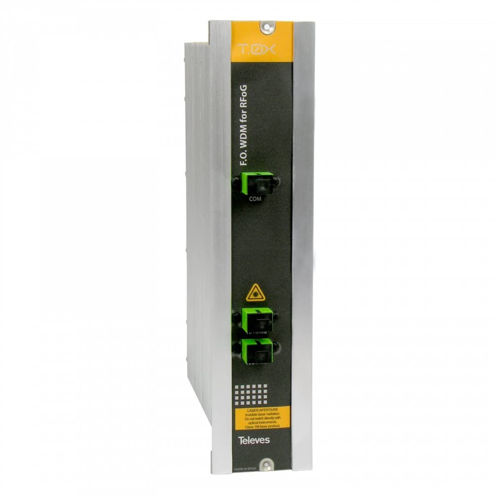 Multiplexor óptico T.oX WDM Televes 234702 con longitudes de onda de 1610nm a 1550nm