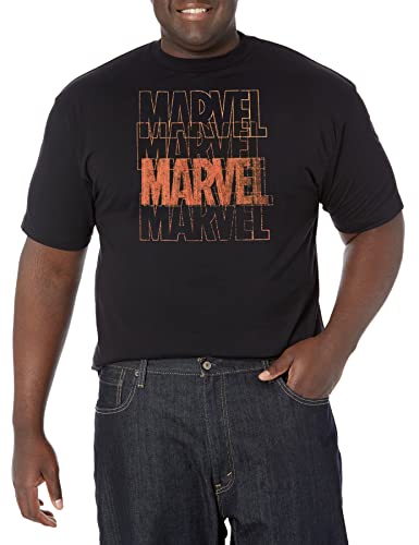 T-Shirt Marvel Halloween Noir Grande Taille XXL Ne Rétrécit Pas Homme