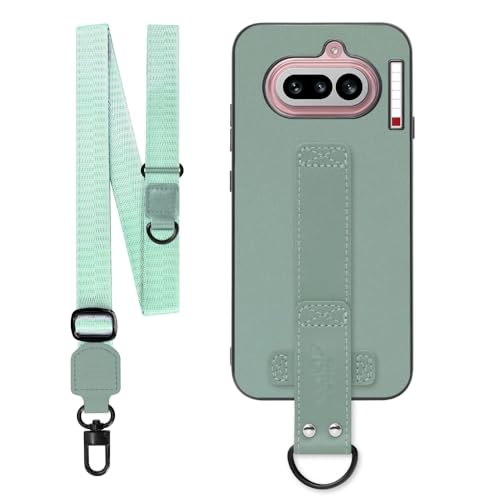 LOOF STRAP-SHELL �{�v ���U�[ �X�}�z�V�����_�[ �X�}�z�P�[�X for Nothing Phone (4a) �p �P�[�X �J�o�[ �X�g���b�v �X�g���b�v�z�[�� �V���v�� �����h�~ �ϏՌ� ���^ �y�� �����O�X�g���b�v D�J���t�� [�����O+