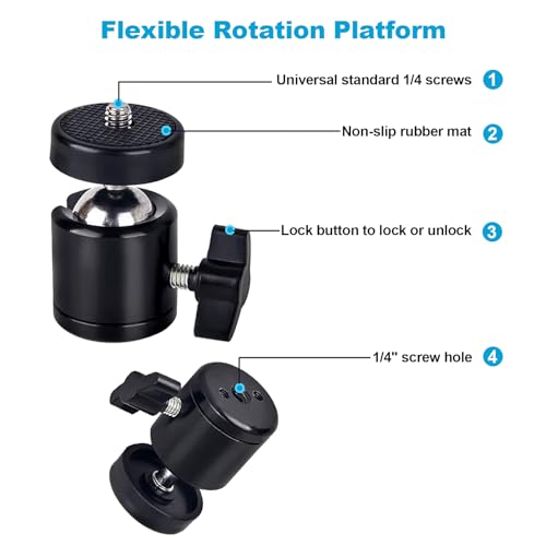 Image of Lightweight Mini Tripod for Camera /Phone /Webcam, NexiGo Extendable Tripod Stand Compatible with NexiGo Logitech Webcam C920 C922 Brio iPhone /Android /Camera, for Vlogging, Live Streaming, Zoom Meeting