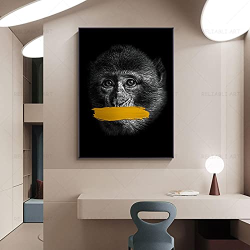 Tableau singes gorille graffiti affiches impressions toile salon - 3